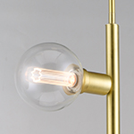 Molecule 4-Light Pendant with G40 CL LED Bulbs