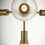 Molecule 4-Light Pendant with G40 PR LED Bulbs