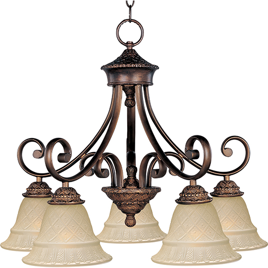 Brighton 5 Light Chandelier Down Maxim Lighting 11176evoi