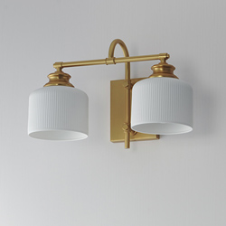 Bisque 2-Light Wall Sconce