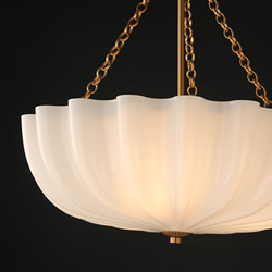 Bundt 17.5" Pendant / Semi-Flush Convertible