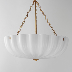 Bundt 17.5" Pendant / Semi-Flush Convertible