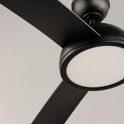 Cupola 52" Black LED Fan