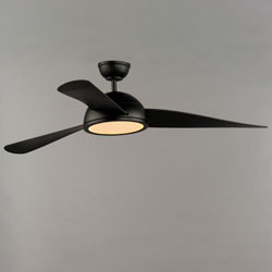 Cupola 52" Black LED Fan