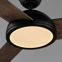 Cupola 52" Bronze LED Fan Walnut Blades