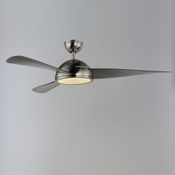 Cupola 52" Nickel LED Fan