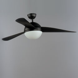 Cupola 52" Black Fan 2-Light LED