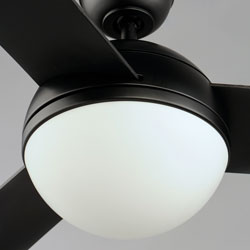 Cupola 52" Black Fan 2-Light LED