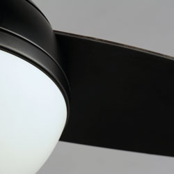 Cupola 52" Black Fan 2-Light LED