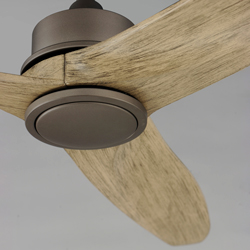 Woodwind 52" Solid Wood Blade Fan w LED Light Kit
