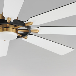 Helm 72" Indoor Fan w LED Light Kit