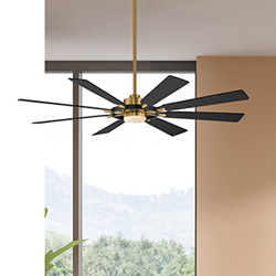 Helm 72" Indoor Fan w LED Light Kit