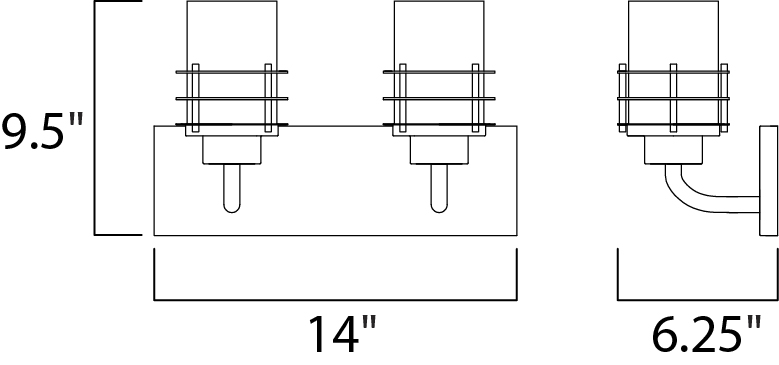 Tier 2-Light Bath Vanity - Bath Vanity - Maxim Lighting